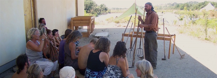 -Robert teaching in 2011 in Tamera, Portugal